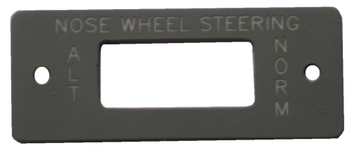 Nose wheel steering panel
