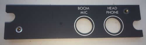 Mic and headphone panel lightplate