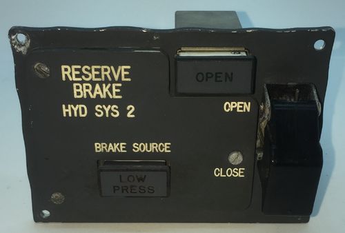 Reserve brake panel