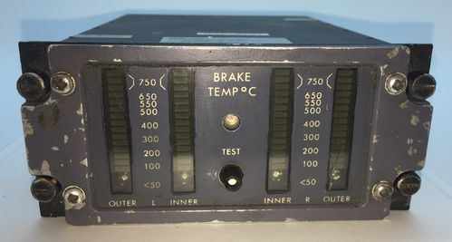 Aircraft brake temperature unit.
