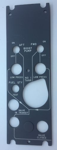 Fuel QTY / pump pressure Panel