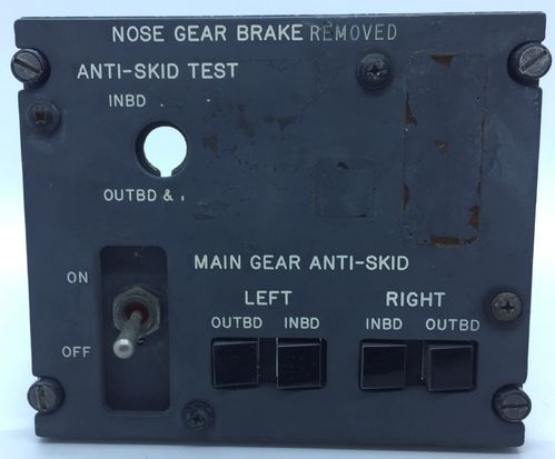 Nose Gear Brake/Skid Control Panel