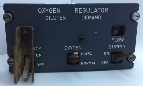 Boeing oxygen regulator panel