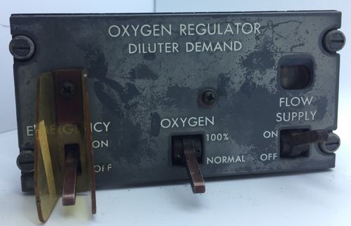 Boeing oxygen regulator panel