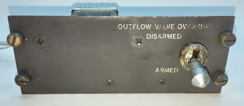 Outflow valve control panel