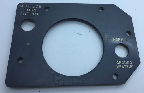 Altitude panel plate